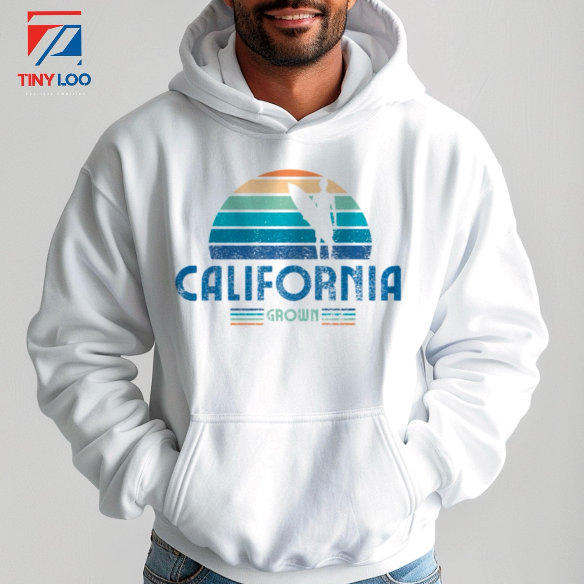 カリフォルニア産ダメージ加工パーカー